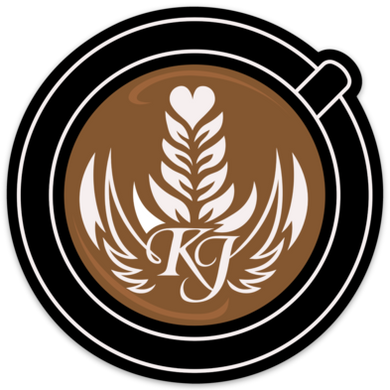 Latte Art in Cup Sticker - 50 Pack