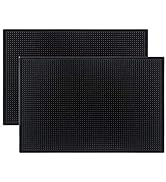 Load image into Gallery viewer, Tebery 2 Pack Black Bar Mat, 18" x 12"