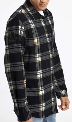 Black Flannel with Throne Patch