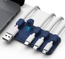 Load image into Gallery viewer, Cord Keeper - 5 Clips (Blue, 2 Pack)