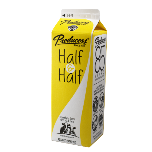 Half and Half Half Gallon